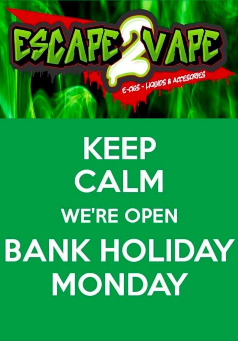 BANK HOLIDAY MONDAY OPENING TIMES
