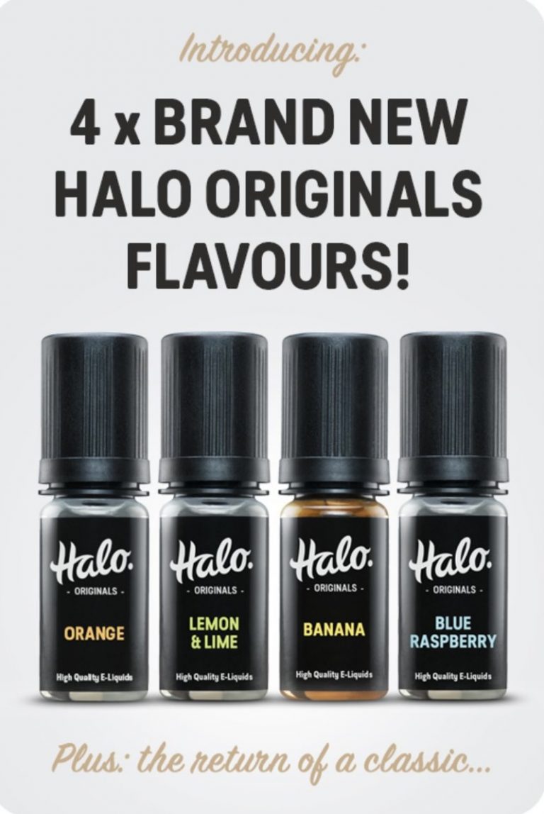 FOUR BRAND NEW FLAVOURS FROM HALO ARE NOW IN STOCK!